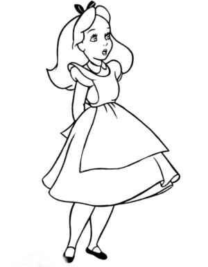 Disegno di Alice nel paese delle meraviglie da stampare e colorare 40 Disegno di Alice nel paese delle meraviglie da stampare e colorare 40