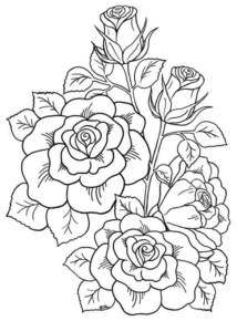 Disegno di fiore da stampare e colorare 489