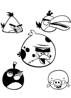 Disegno di Angry birds da stampare e colorare 78