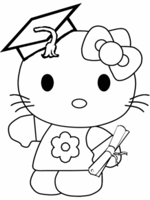 Disegno di Hello Kitty da stampare e colorare 135