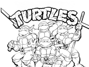 Disegno di Tartarughe Ninja da stampare e colorare 59