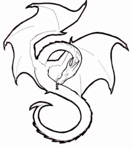 Disegno di dragone da stampare e colorare 23