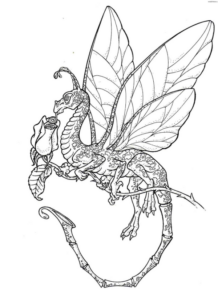 Disegno di dragone da stampare e colorare 172