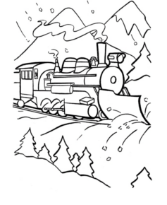 Disegno di treno da stampare e colorare 88