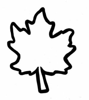 Disegno di foglia da stampare e colorare 54