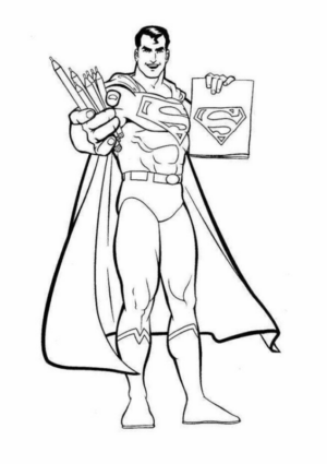 Disegno di Superman da stampare e colorare 66