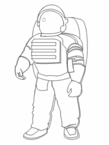 Disegno di astronauta da stampare e colorare 32