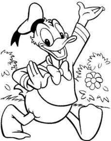 Disegno di Paperino da stampare e colorare 32