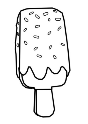 Disegno di ghiacciolo da stampare e colorare 2