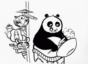 Disegno di Kung Fu Panda da stampare e colorare