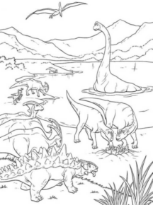Disegno di Dinosauri – Il film da stampare e colorare 9