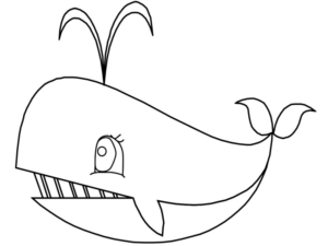 Disegno di balena da stampare e colorare 7