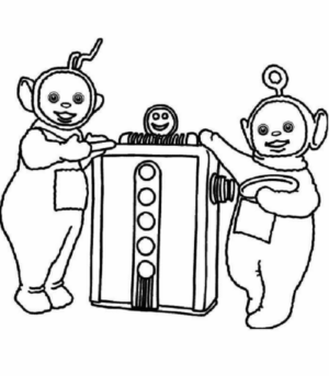 Disegno di Teletubbies da stampare e colorare 5