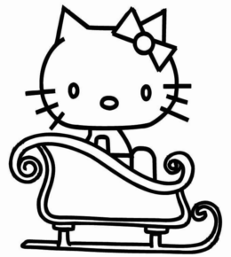 Disegno di Hello Kitty da stampare e colorare 201