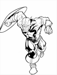 Disegno di Capitan America da stampare e colorare 40