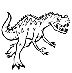 Disegno di Ceratosauro da stampare e colorare 9