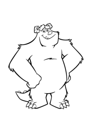 Disegno di Monsters & Co da stampare e colorare 2