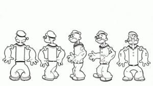 Disegno di Braccio di ferro da stampare e colorare 7