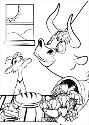 Disegno di toro da stampare e colorare 22