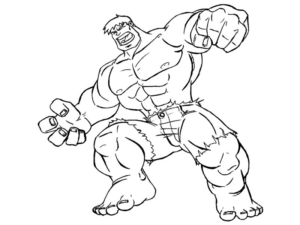 Disegno di Hulk da stampare e colorare 75