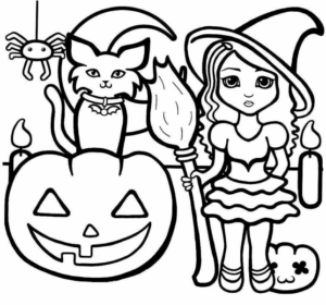 Disegno di bambino ad Halloween da stampare e colorare 34 Disegno di bambino ad Halloween da stampare e colorare 34