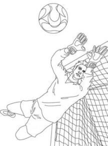 Disegno di calcio da stampare e colorare 71