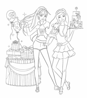 Disegno di Barbie da stampare e colorare 169