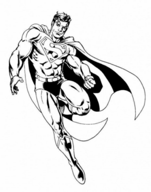 Disegno di Superman da stampare e colorare 42