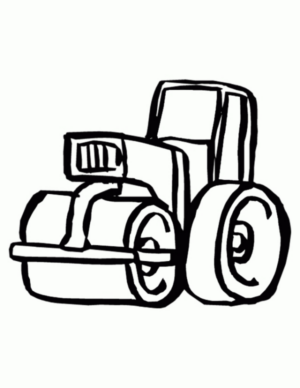 Disegno di mezzo da lavoro da stampare e colorare 113