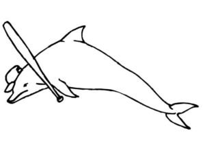Disegno di delfino da stampare e colorare 79