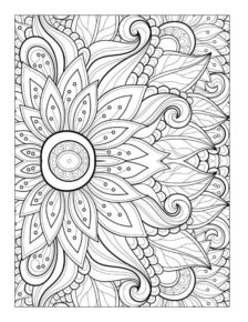 Disegno di mandala da stampare e colorare 1093