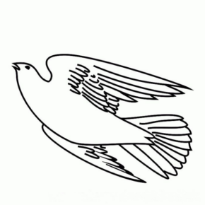 Disegno di colomba da stampare e colorare 42