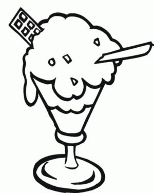Disegno di gelato da stampare e colorare 8