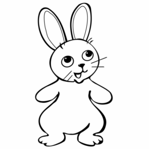 Disegno di coniglio da stampare e colorare 22