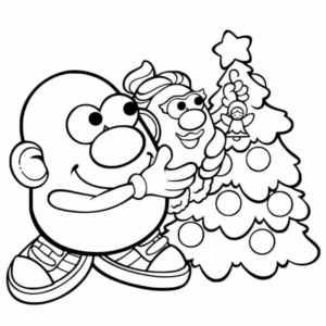 Disegno di albero di Natale da stampare e colorare 229