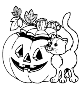 Disegno di zucca di Halloween da stampare e colorare 177