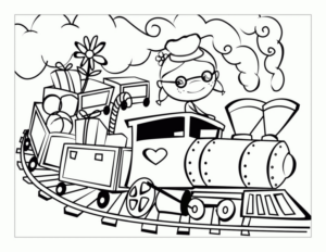 Disegno di treno da stampare e colorare 109