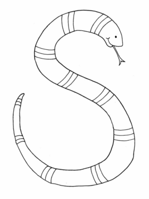 Disegno di serpente da stampare e colorare 20