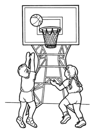 Disegno di basket da stampare e colorare 40