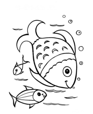 Disegno di pesce da stampare e colorare 248