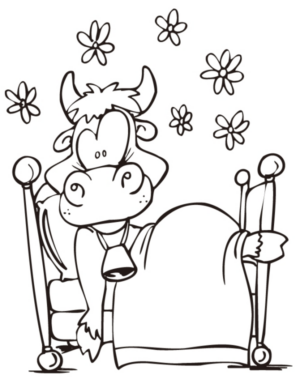 Disegno di mucca da stampare e colorare 49