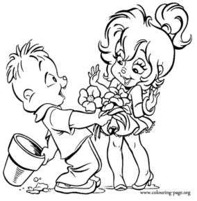 Disegno di Alvin da stampare e colorare 4