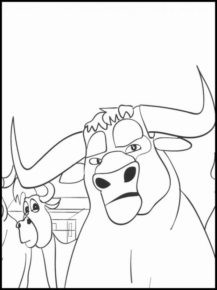 Disegno di toro da stampare e colorare 29