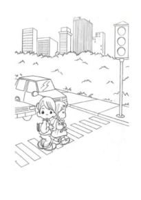 Disegno di semaforo da stampare e colorare 8