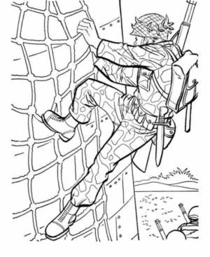 Disegno di soldato da stampare e colorare 56