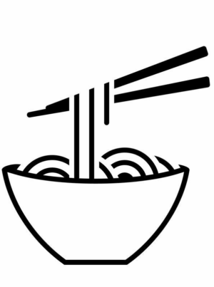 Disegno di sushi da stampare e colorare 2
