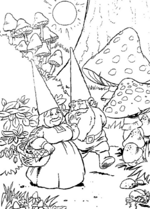 Disegno di gnomo e folletto da stampare e colorare 29