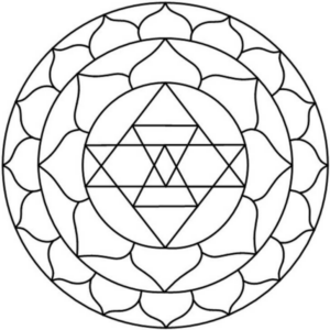 Disegno di mandala da stampare e colorare 1194