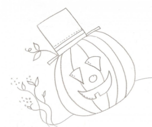 Disegno di zucca di Halloween da stampare e colorare 188