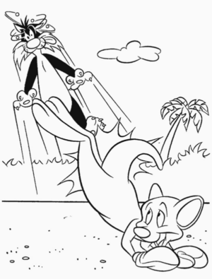 Disegno di Tom e Jerry da stampare e colorare 34